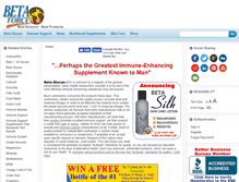 Tablet Screenshot of beta-glucan-info.com